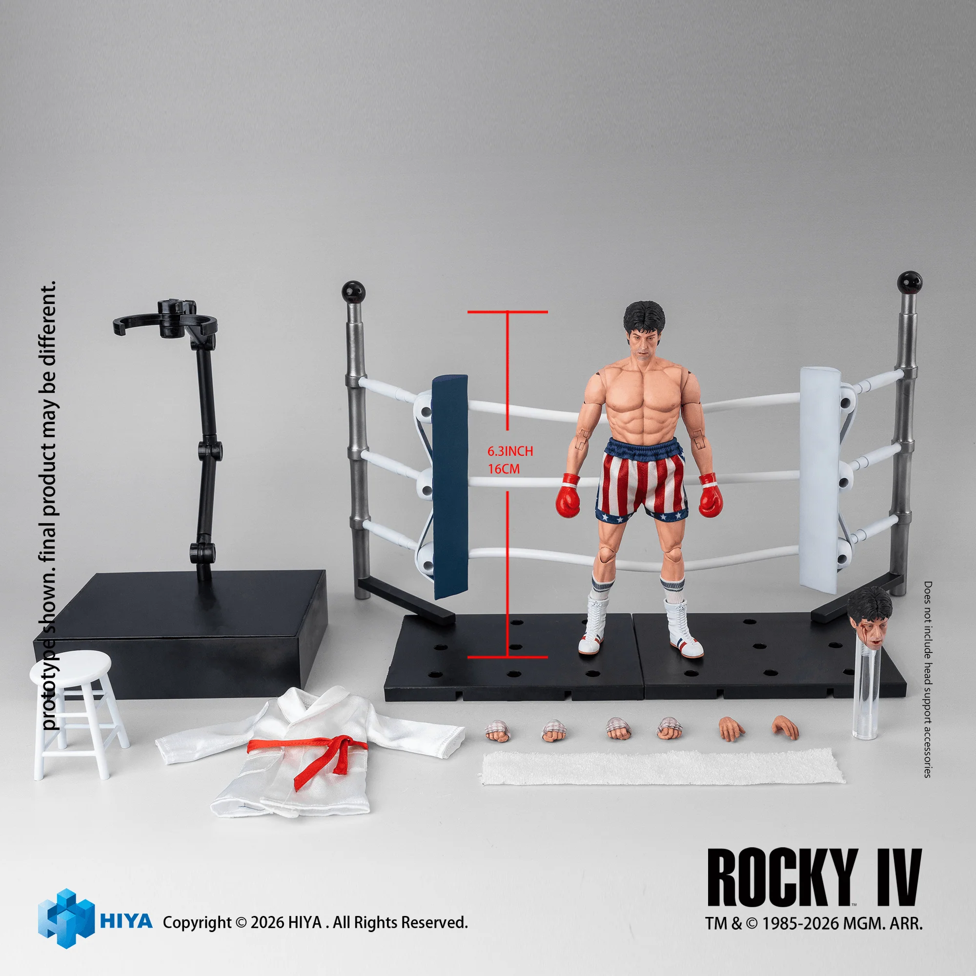 1/12 Scale 6.3 Inch Rocky IV Rocky Boxer Version Action Figure - Image 2