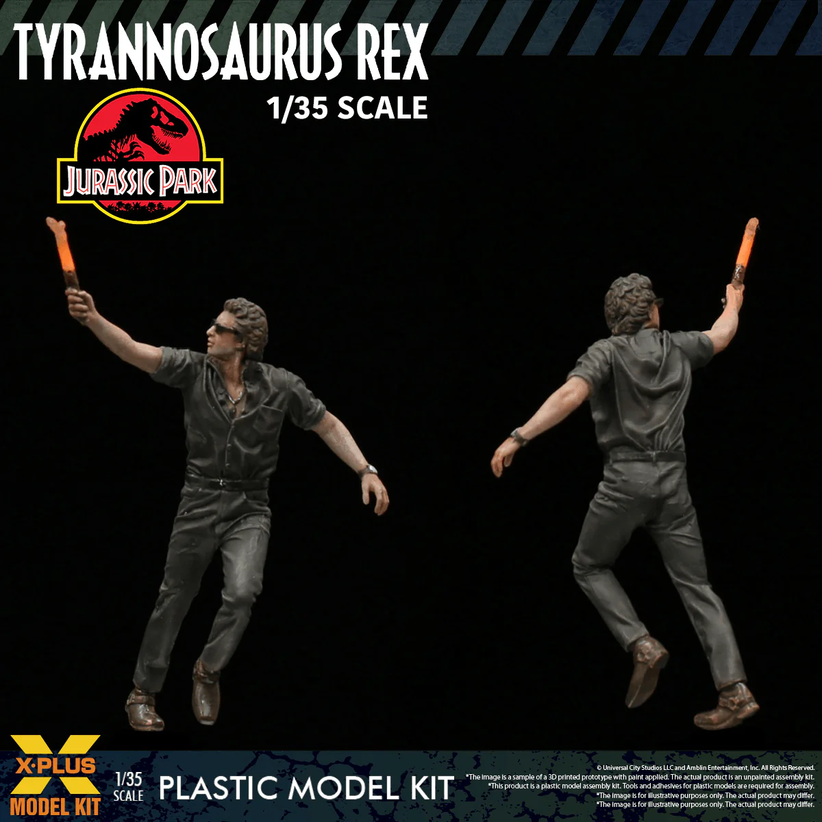 1/35 Scale Plastic Model Kit Jurassic Park Tyrannosaurus rex - Image 11