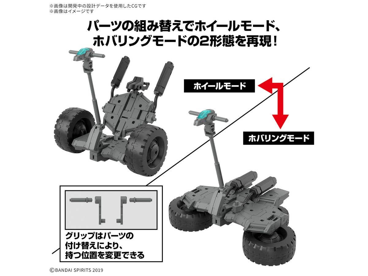 30MM 1/144 Extended Armament Vehicle (WHEEL MOBILE Ver.) - Image 4