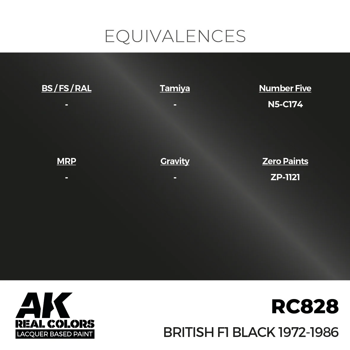 AK Interactive Real Colors British F1 Black 1972-1986 17 ml. - Image 3