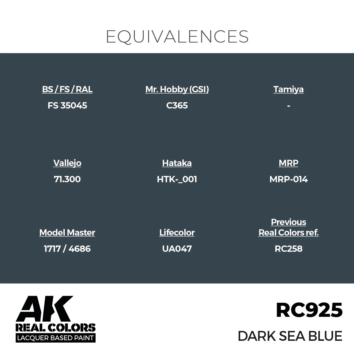 AK Interactive Real Colors Dark Sea Blue 17 ml. - Image 2