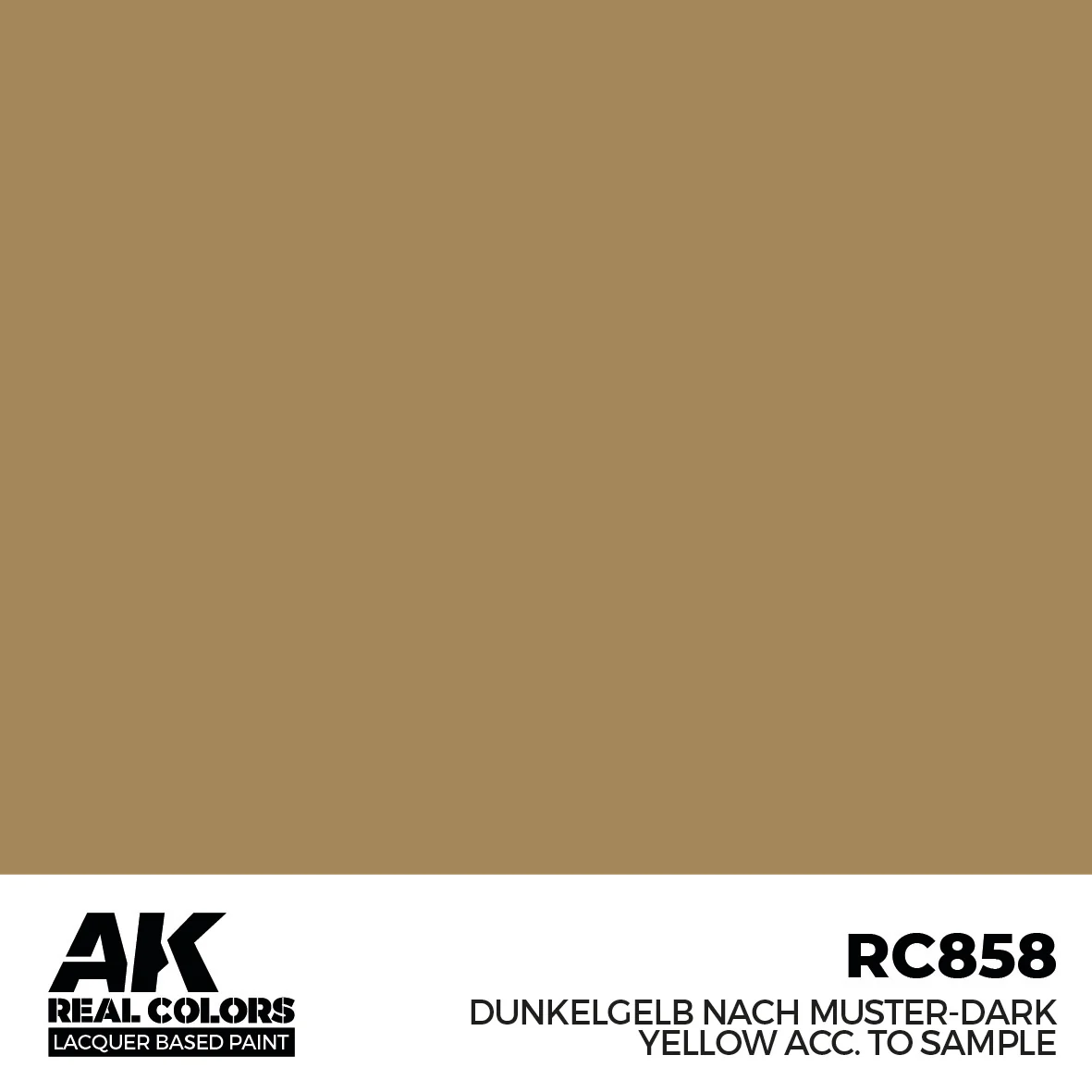 AK Interactive Real Colors Dunkelgelb Nach Muster-Dark Yellow acc. to Sample 17 ml