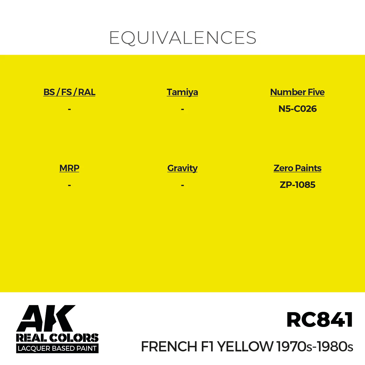 AK Interactive Real Colors French F1 Yellow 1970s-1980s 17 ml. - Image 3