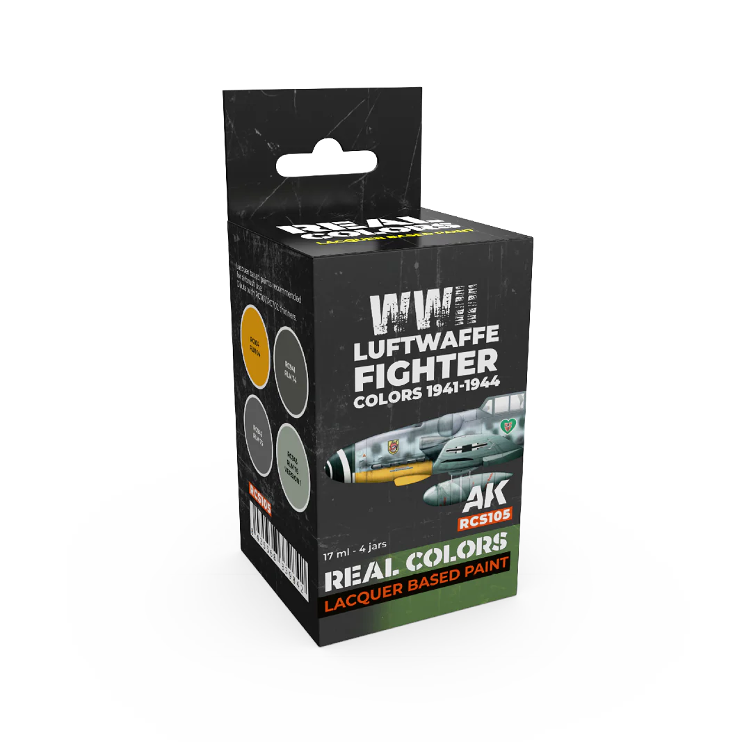 AK Interactive Real Colors Luftwaffe Fighter Colors 1941-1944 Set (Set of 4)