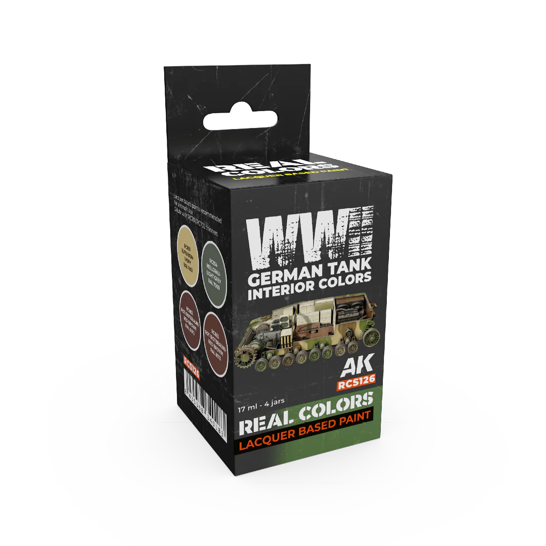 AK Interactive Real Colors WWII German Tank Interior Colors Set (Set of 4)