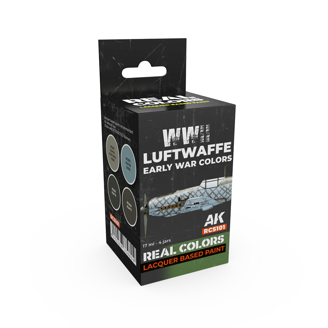 AK Interactive Real Colors WWII Luftwaffe Early War Colors Set (Set of 4)