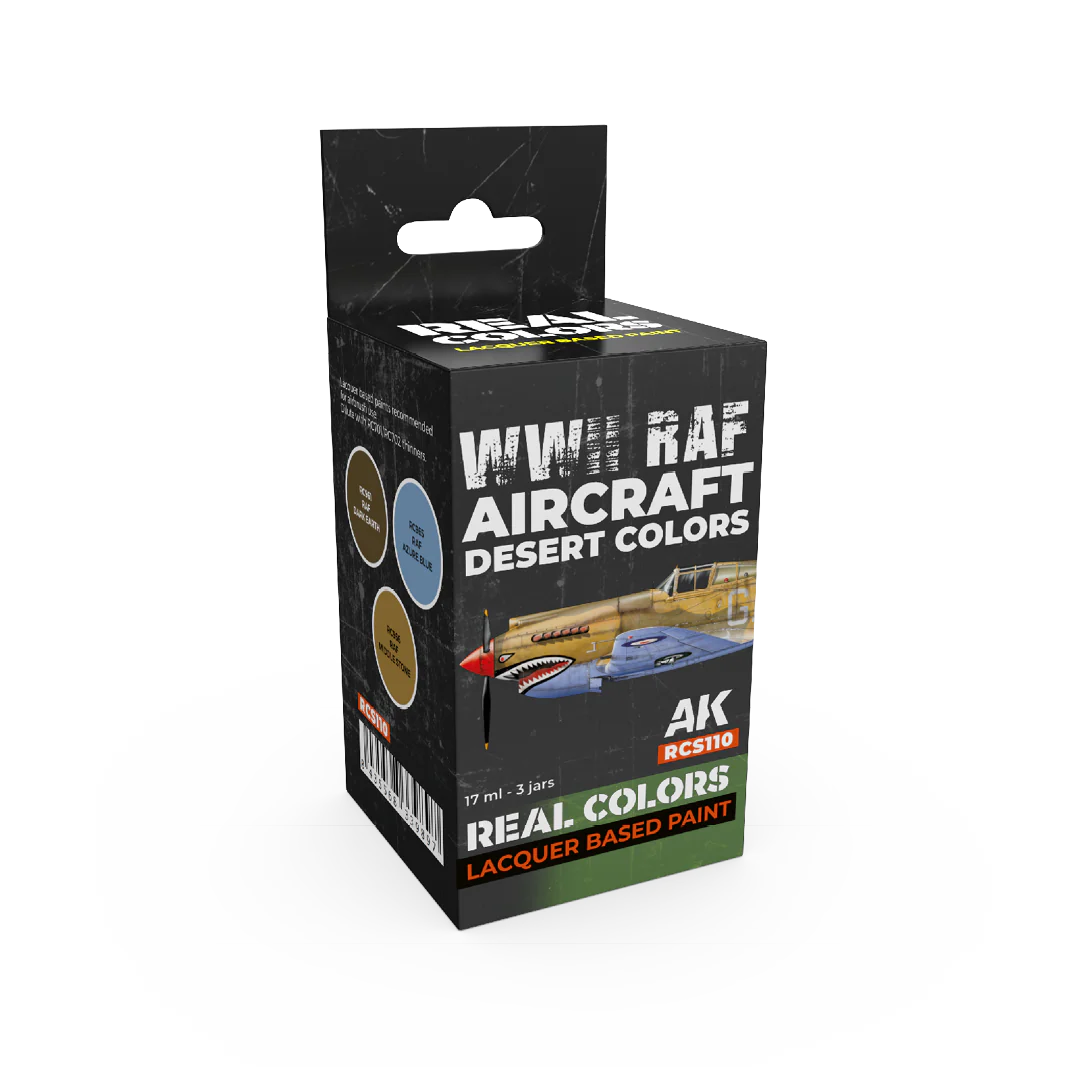 AK Interactive Real Colors WWII RAF Aircraft Desert Colors Set (Set of 3)