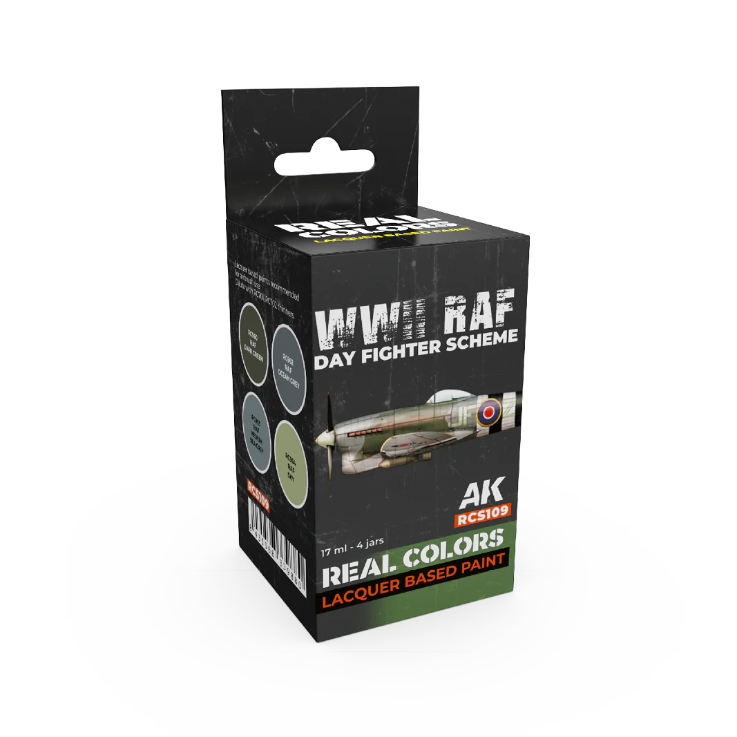 AK Interactive Real Colors WWII RAF Day Fighter Scheme Set (Set of 4)