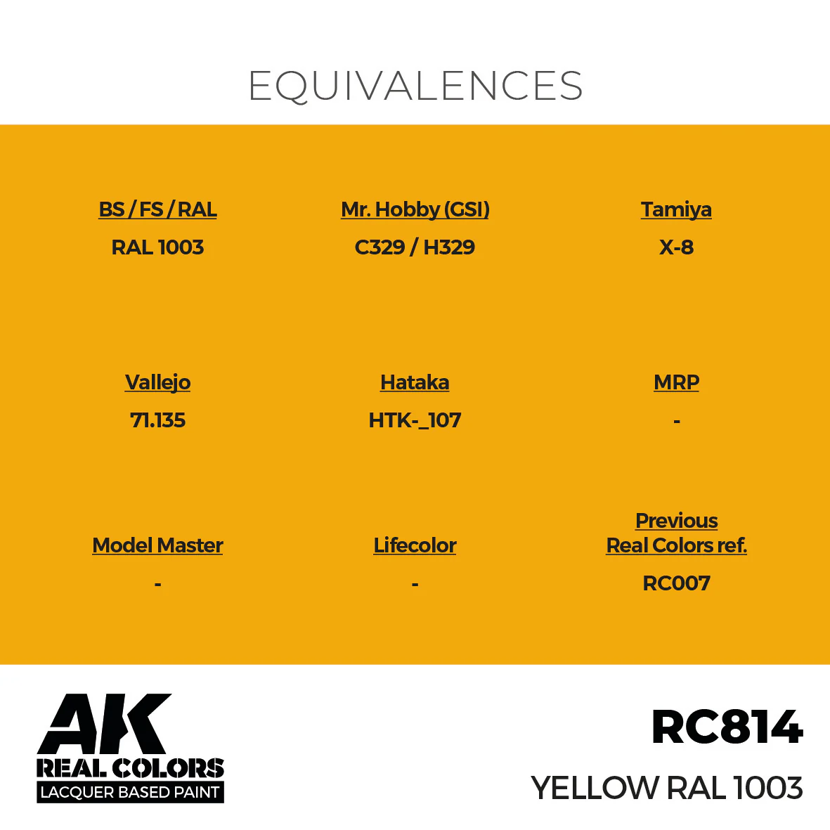 AK Interactive Real Colors Yellow RAL 1003 17 ml. - Image 3