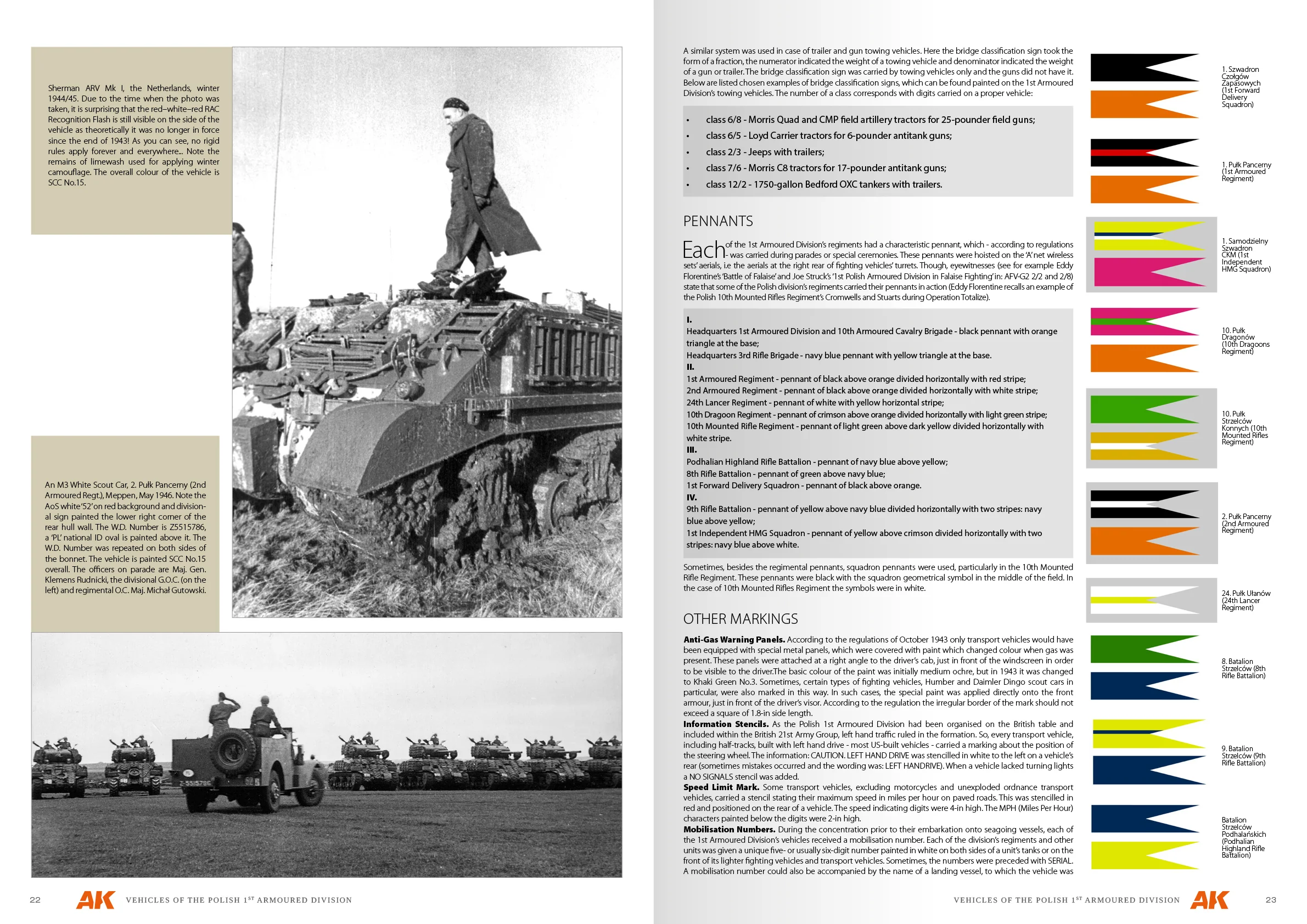 AK Interactive VEHICLES OF THE POLISH 1ST ARMOURED DIVISION (CAMOUFLAGE PROFILE GUIDE) English. 68 pages. Semi-hard cover. - Image 3