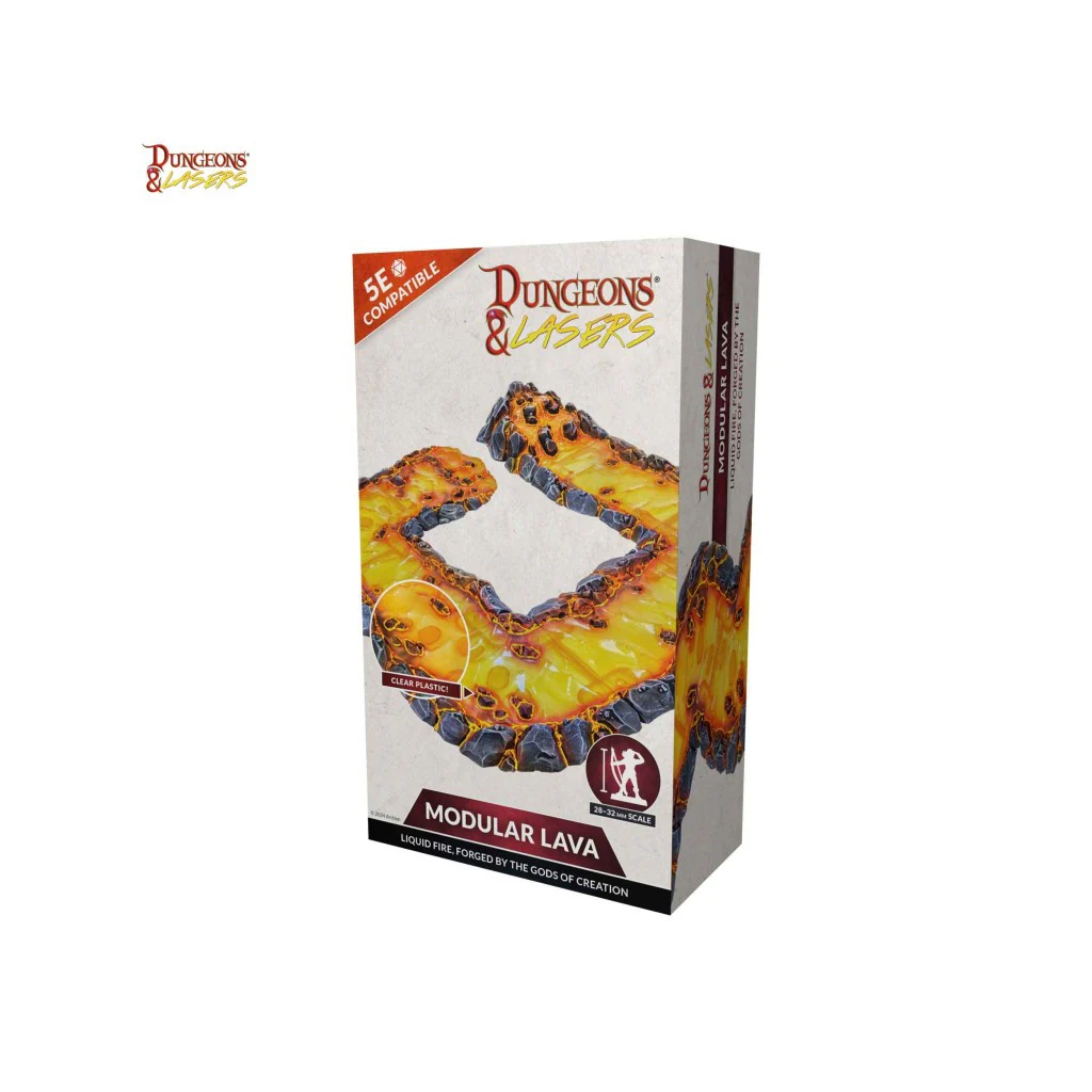 Archon Studio Dungeons and Lasers: Modular Lava (D&L: Expansion Sets)