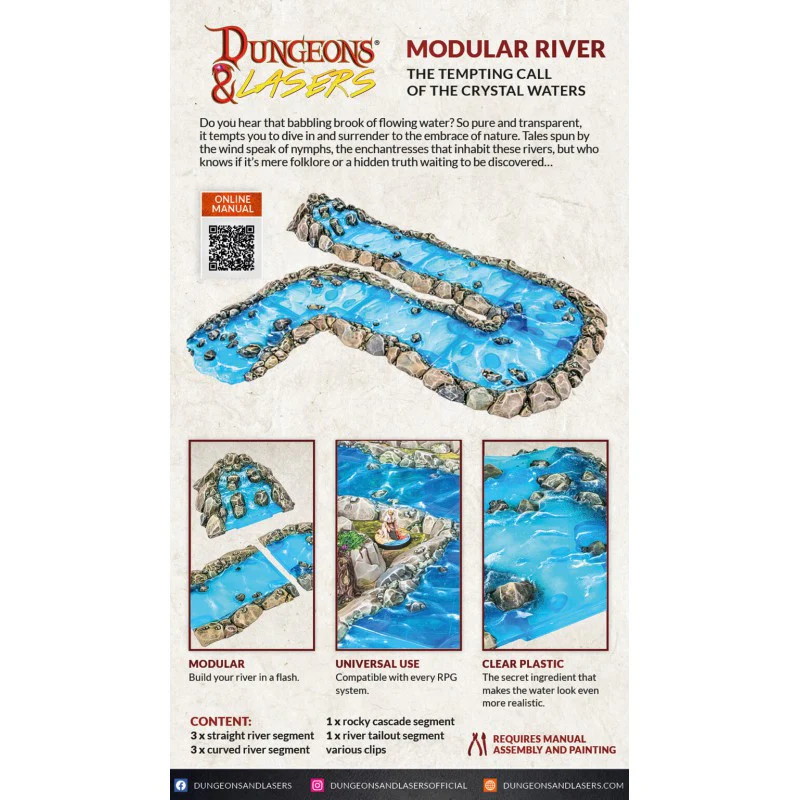 Archon Studio Dungeons and Lasers: Modular River (D&L: Expansion Sets) - Image 2