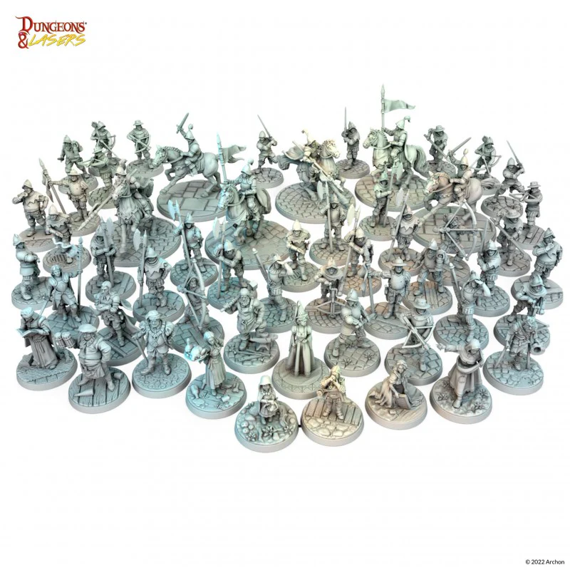 Archon Studio Dungeons and Lasers: Townsfolk Miniature Pack (D&L: Miniatures) - Image 3