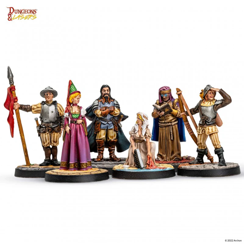 Archon Studio Dungeons and Lasers: Townsfolk Miniature Pack (D&L: Miniatures) - Image 4