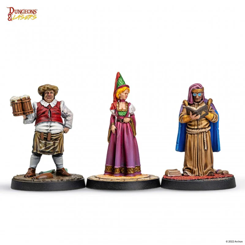 Archon Studio Dungeons and Lasers: Townsfolk Miniature Pack (D&L: Miniatures) - Image 5