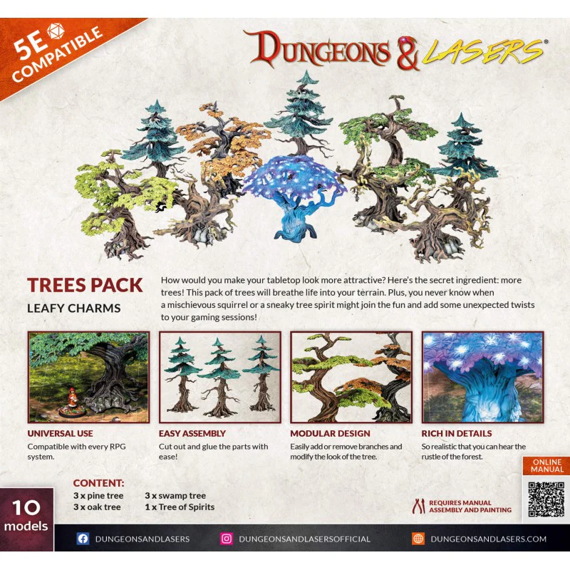 Archon Studio Dungeons and Lasers: Trees Pack (D&L: Expansion Sets) - Image 2