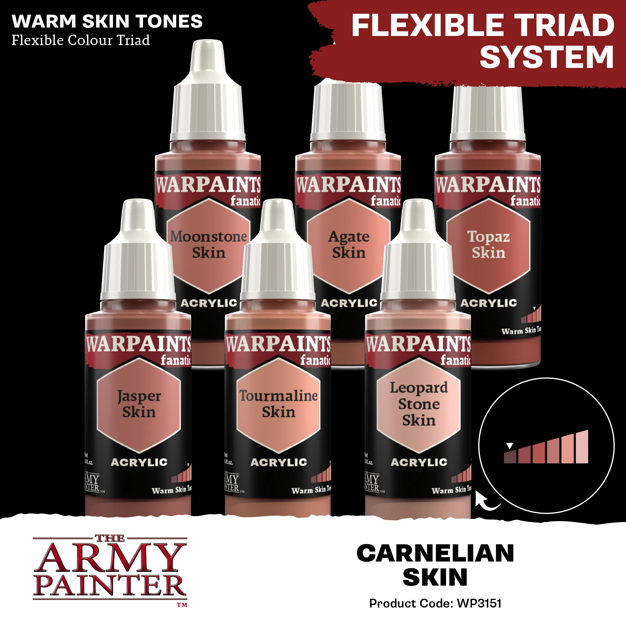 Army Painter Warpaints Fanatic Acrylic, Carnelian Skin - Image 4