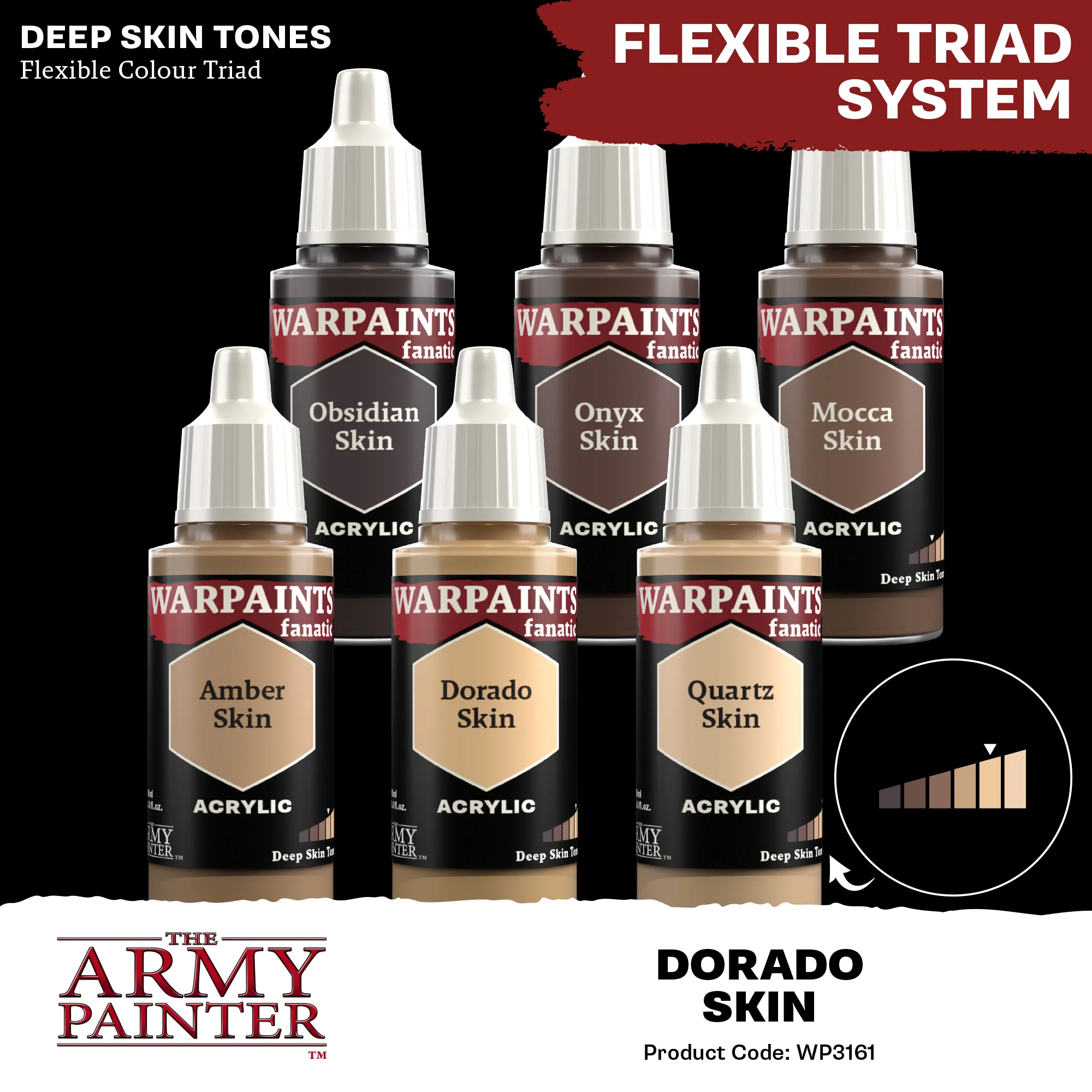 Army Painter Warpaints Fanatic Acrylic, Dorado Skin - Image 4