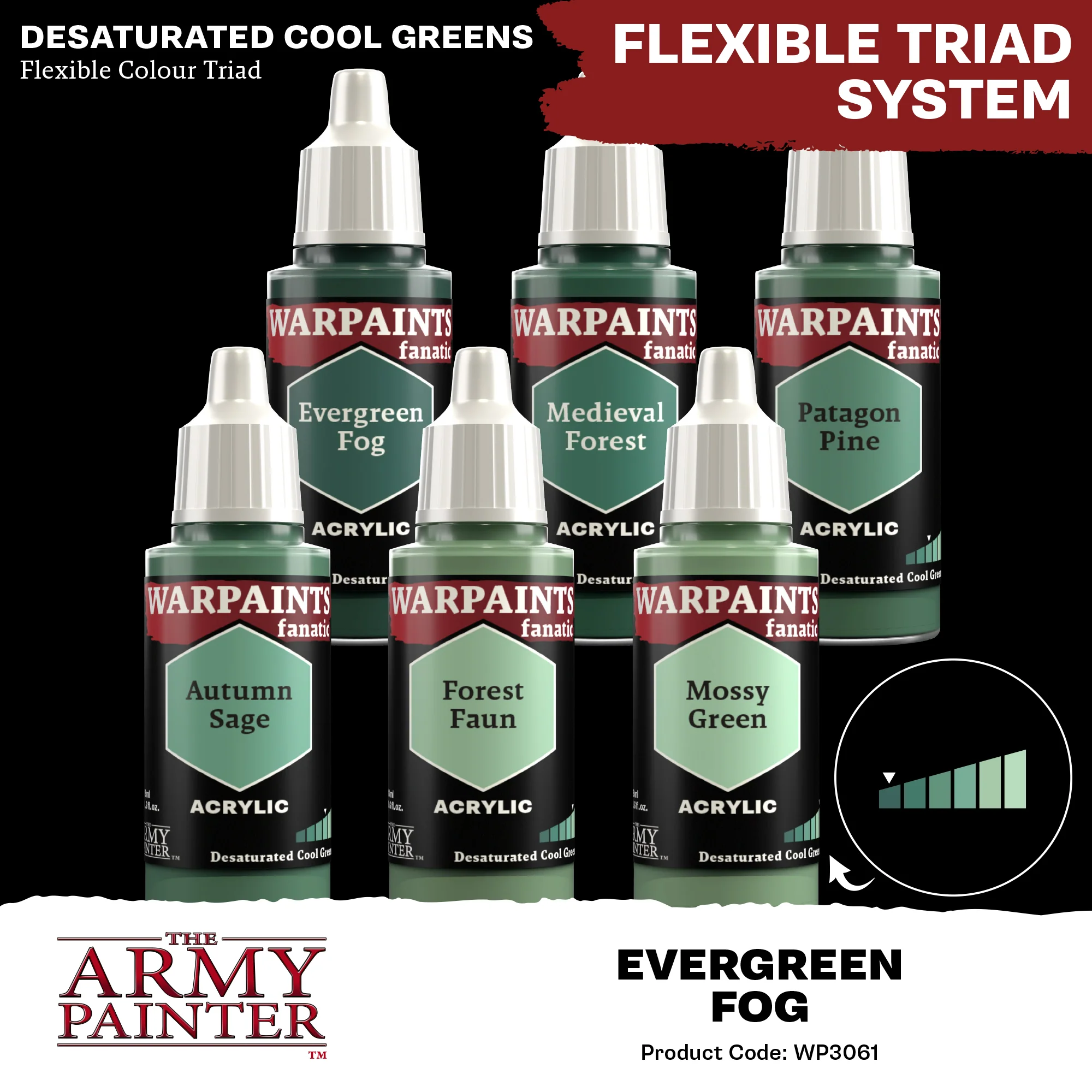 Army Painter Warpaints Fanatic Acrylic, Evergreen Fog - Image 4
