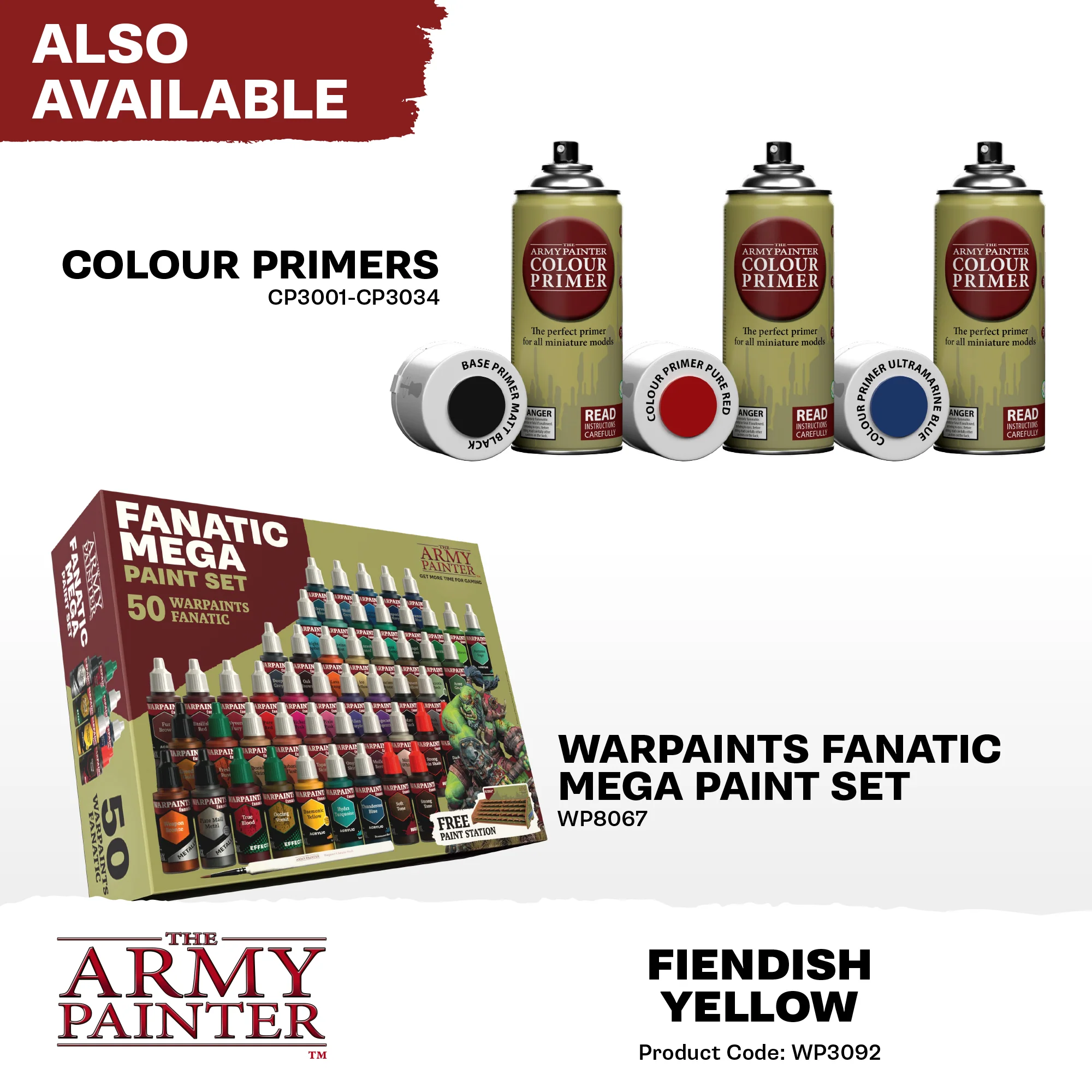 Army Painter Warpaints Fanatic Acrylic, Fiendish Yellow - Image 7