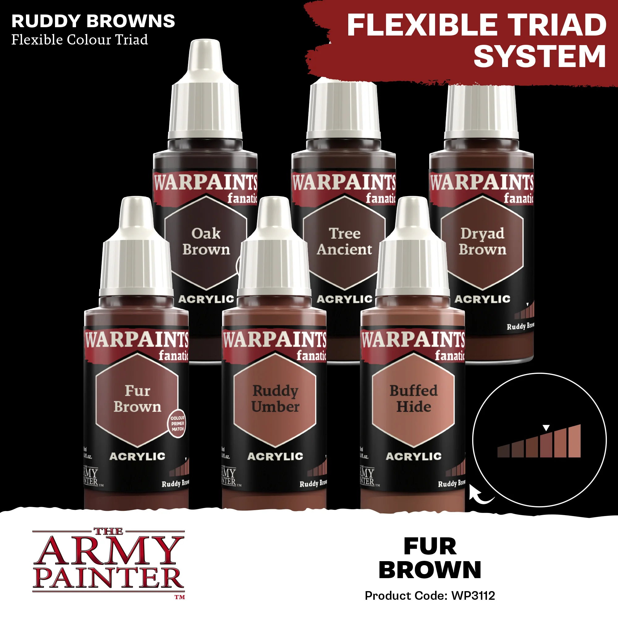 Army Painter Warpaints Fanatic Acrylic, Fur Brown - Image 4