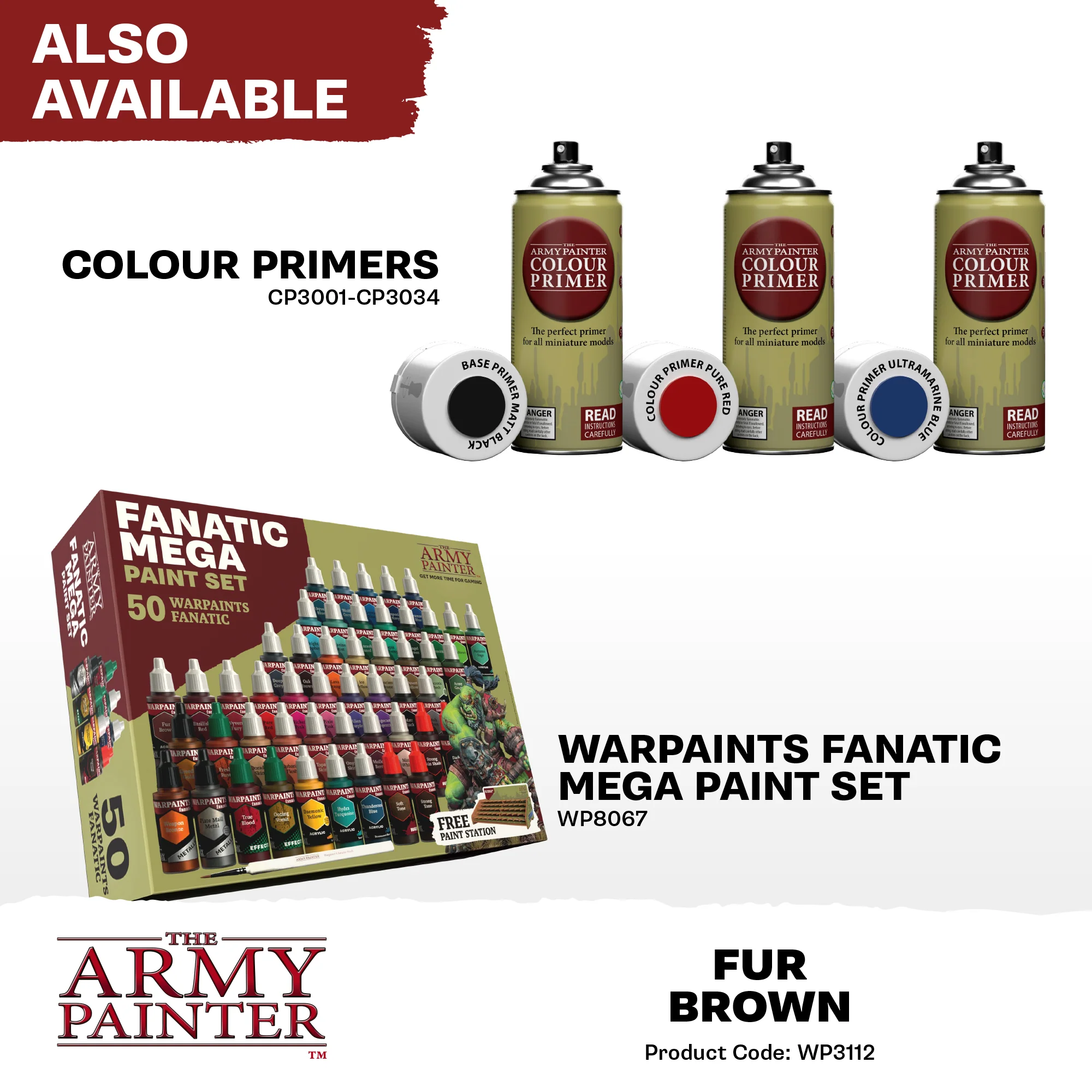 Army Painter Warpaints Fanatic Acrylic, Fur Brown - Image 7