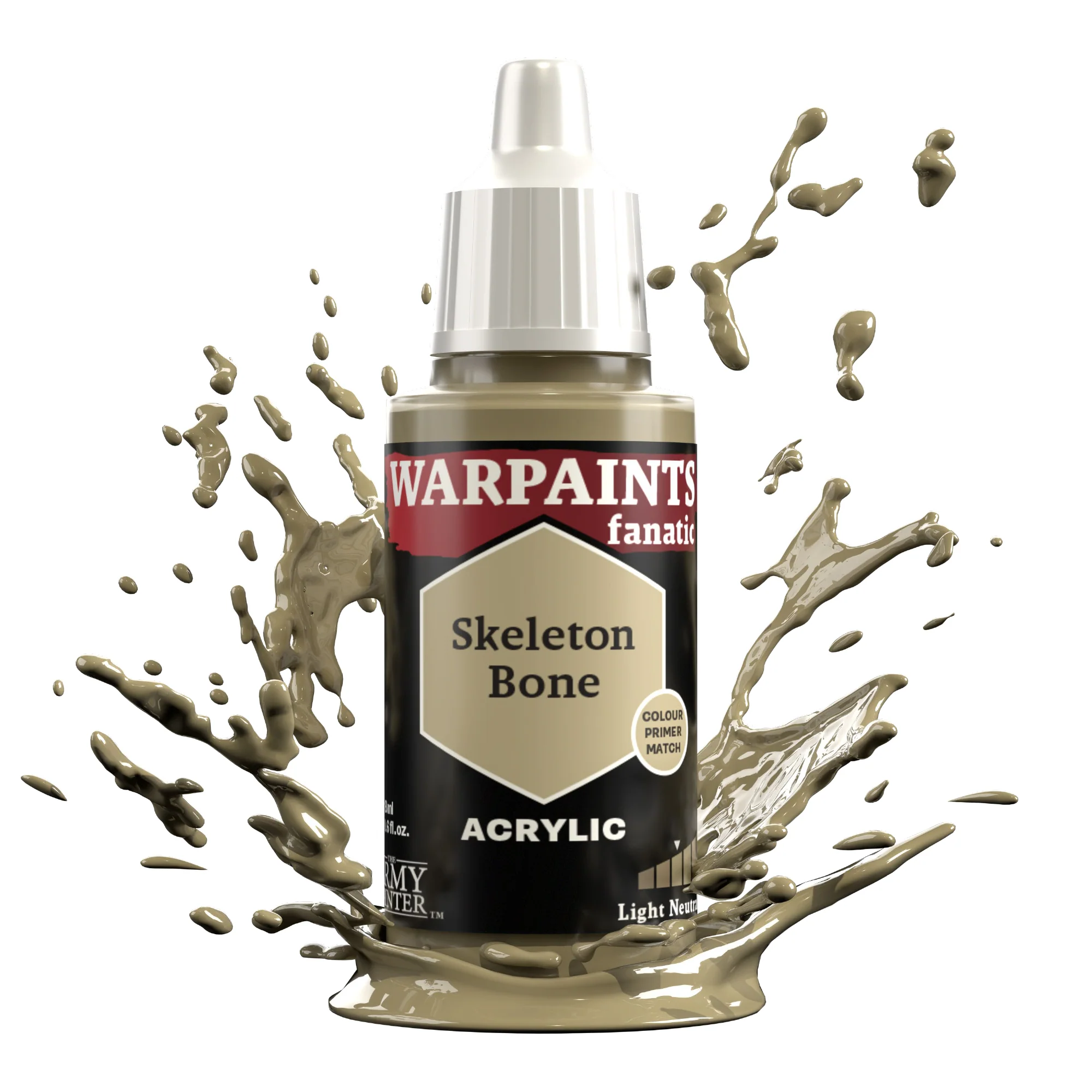 Army Painter Warpaints Fanatic Acrylic, Skeleton Bone - Image 2
