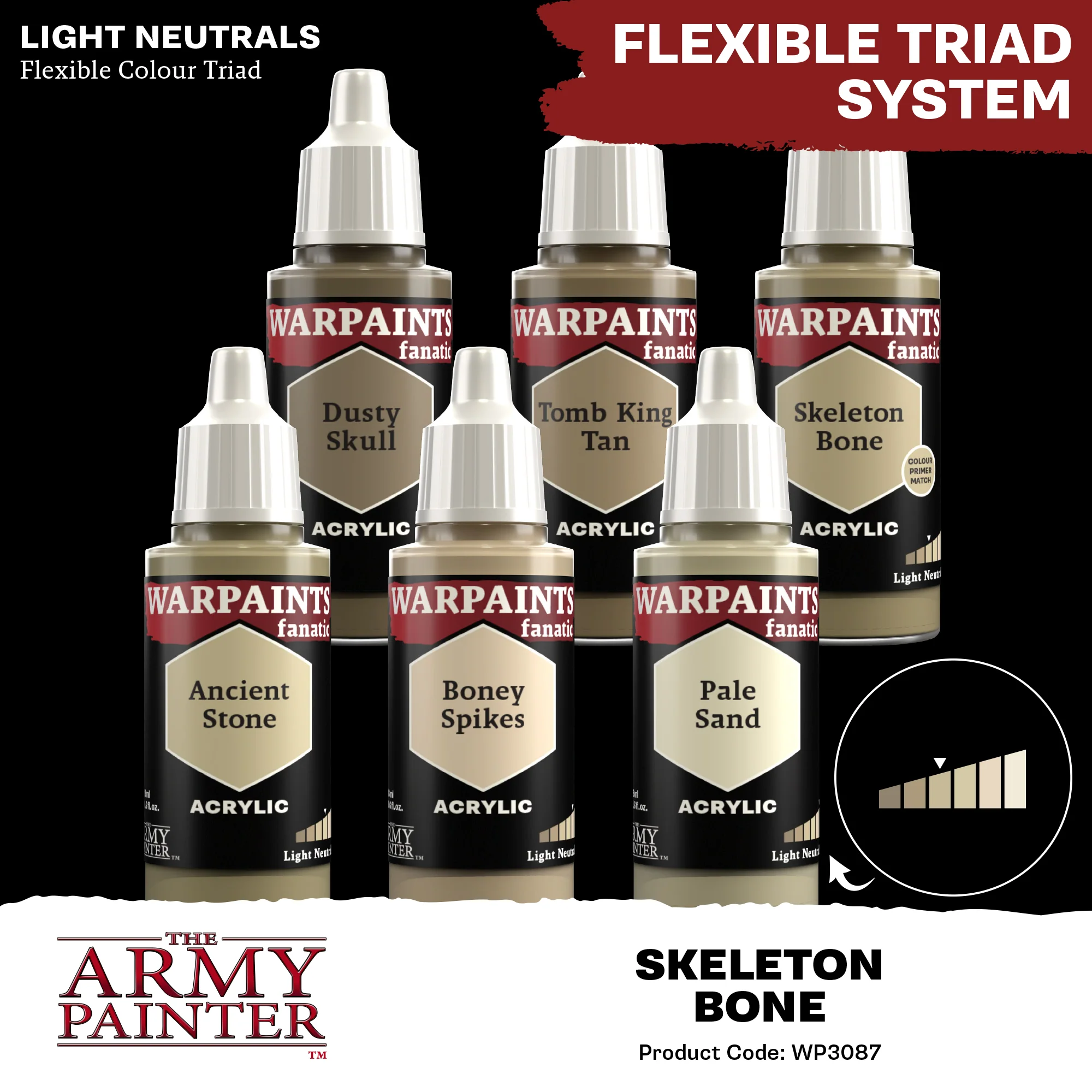 Army Painter Warpaints Fanatic Acrylic, Skeleton Bone - Image 4