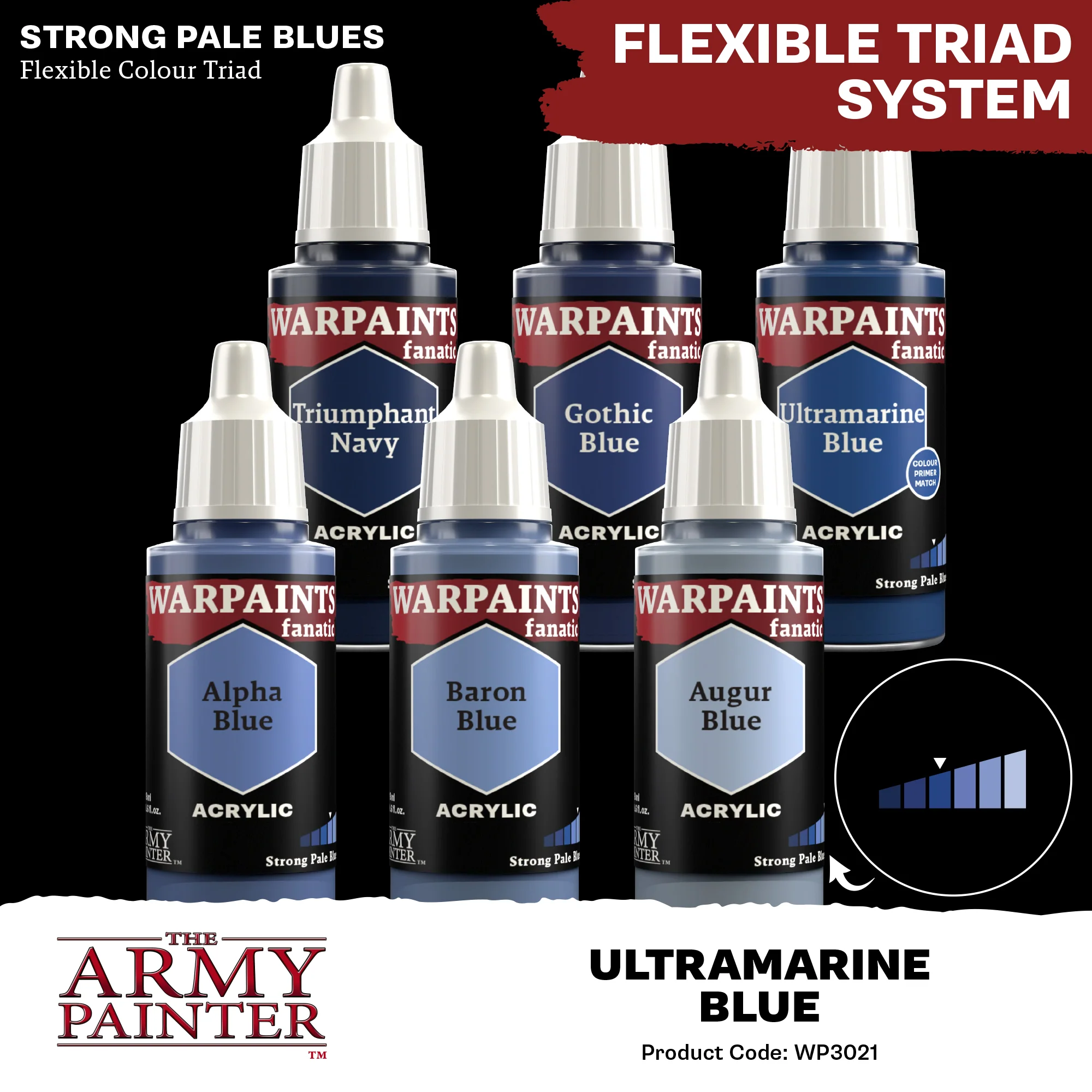 Army Painter Warpaints Fanatic Acrylic, Ultramarine Blue - Image 4