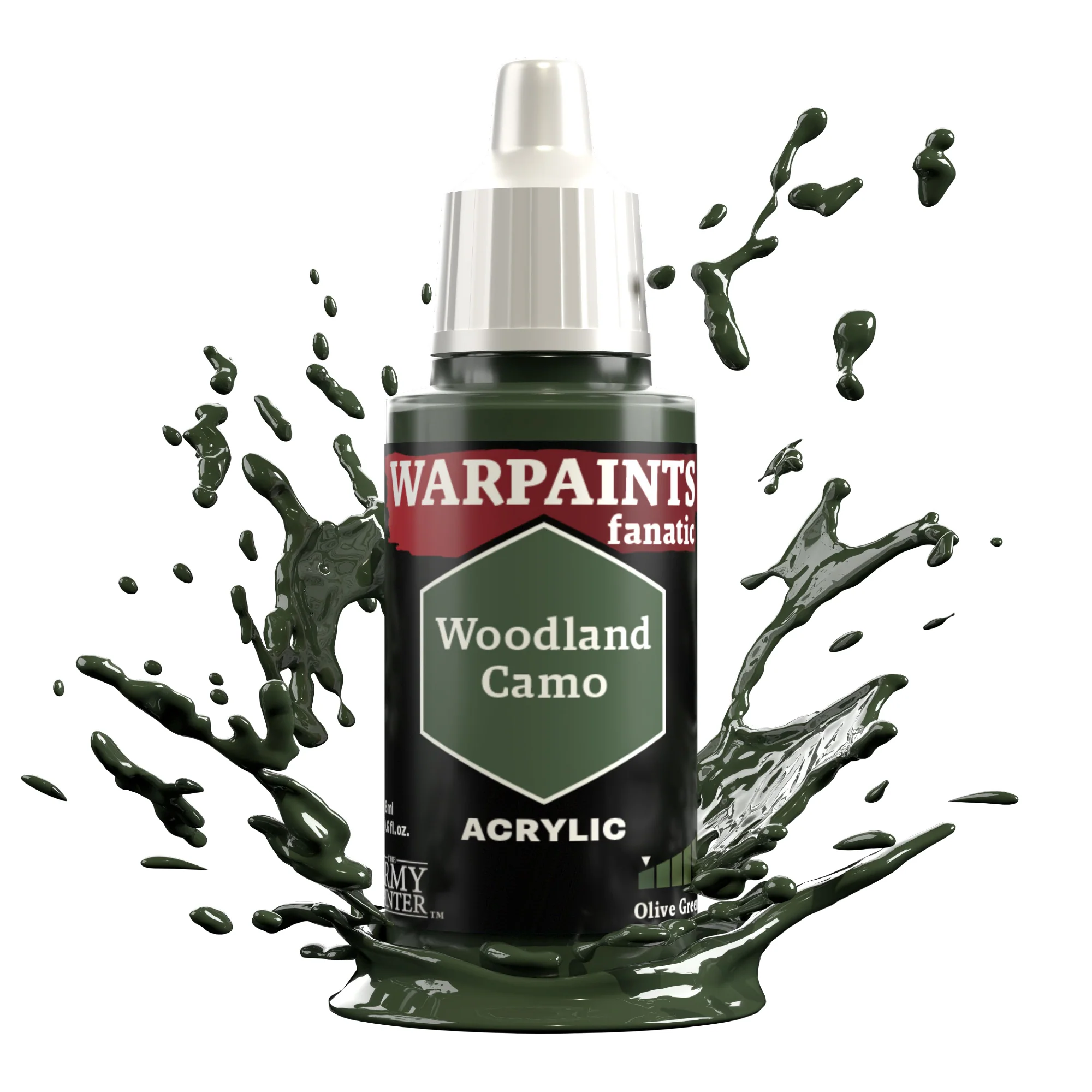 Army Painter Warpaints Fanatic Acrylic, Woodland Camo - Image 2