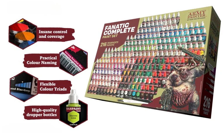 Army Painter Warpaints Fanatic Complete Paint Set