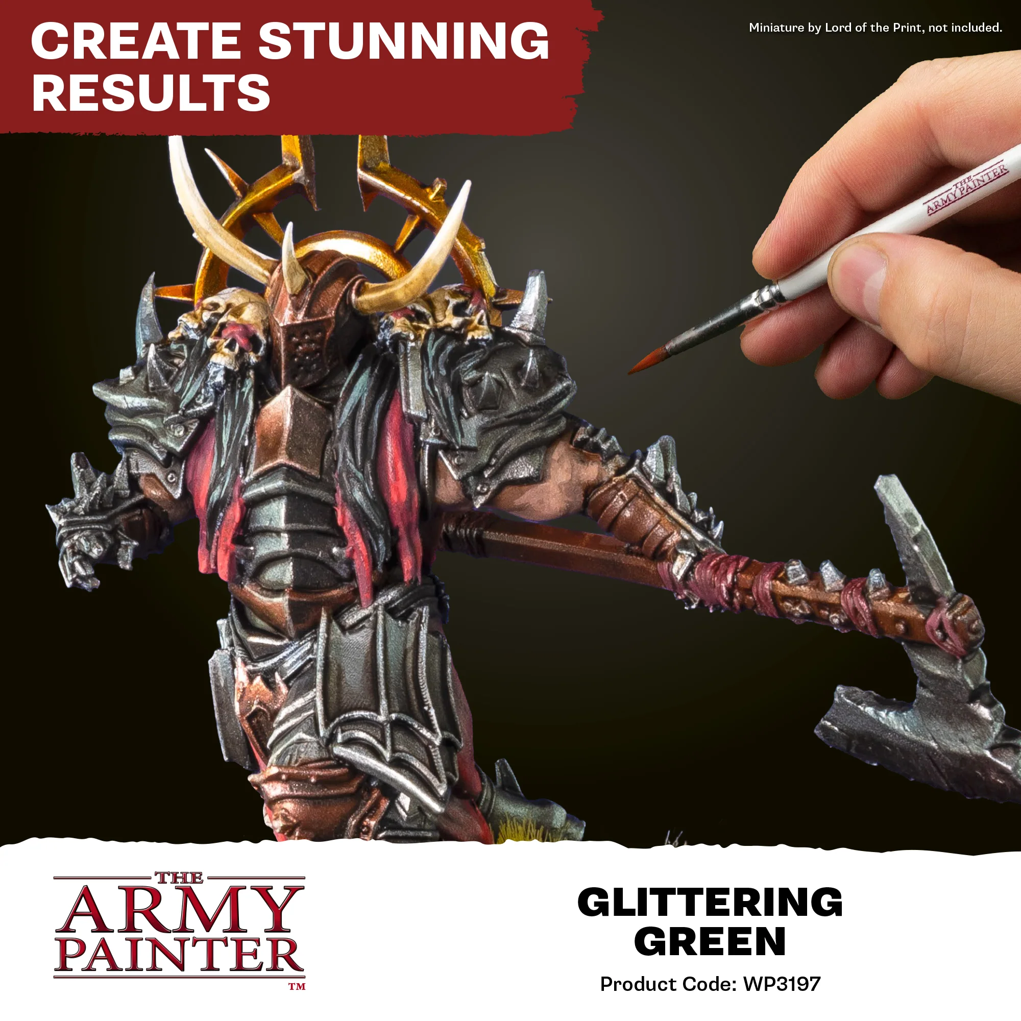 Army Painter Warpaints Fanatic Metallic, Glittering Green - Image 3