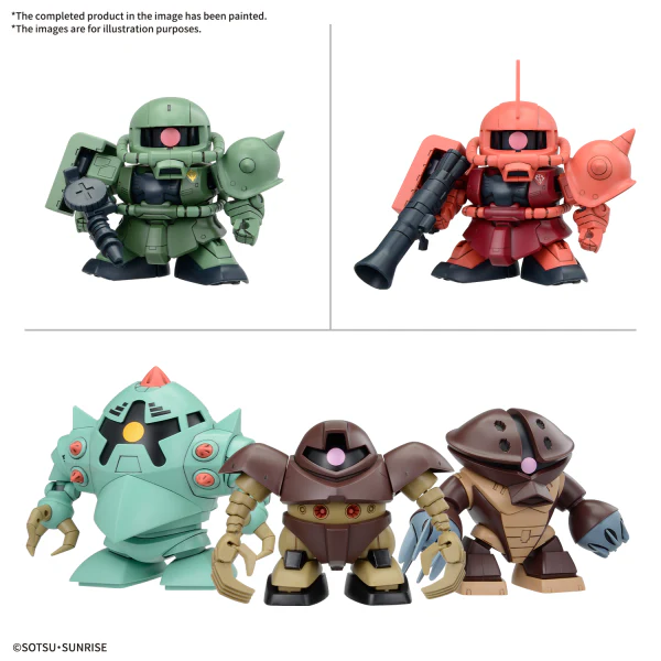 BB SENSHI MOBILE SUIT GUNDAM PRINCIPALITY OF ZEON MOBILE SUIT SET - Image 4