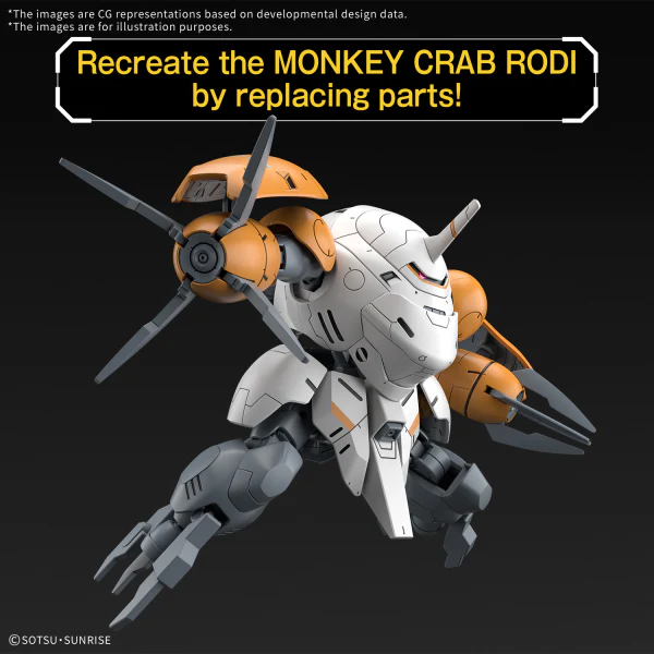 HG 1/144 598'S MONKEY RODI / MONKEY CRAB RODI - Image 2
