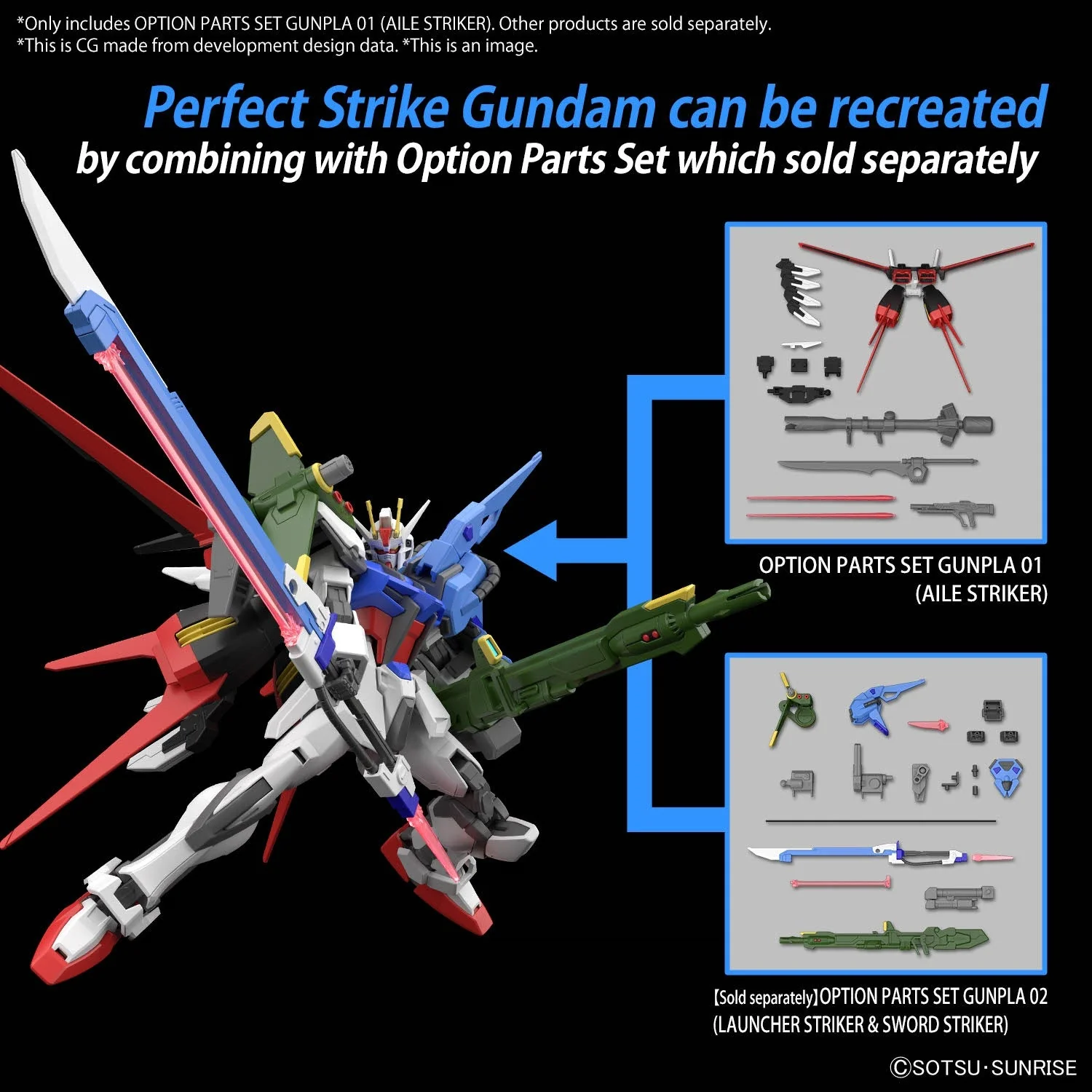 OPTION PARTS SET GUNPLA 01 (AILE STRIKER) - Image 7