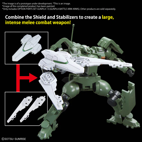 OPTION PARTS SET GUNPLA 13 (GUNPLA BATTLE ARM ARMS) - Image 5
