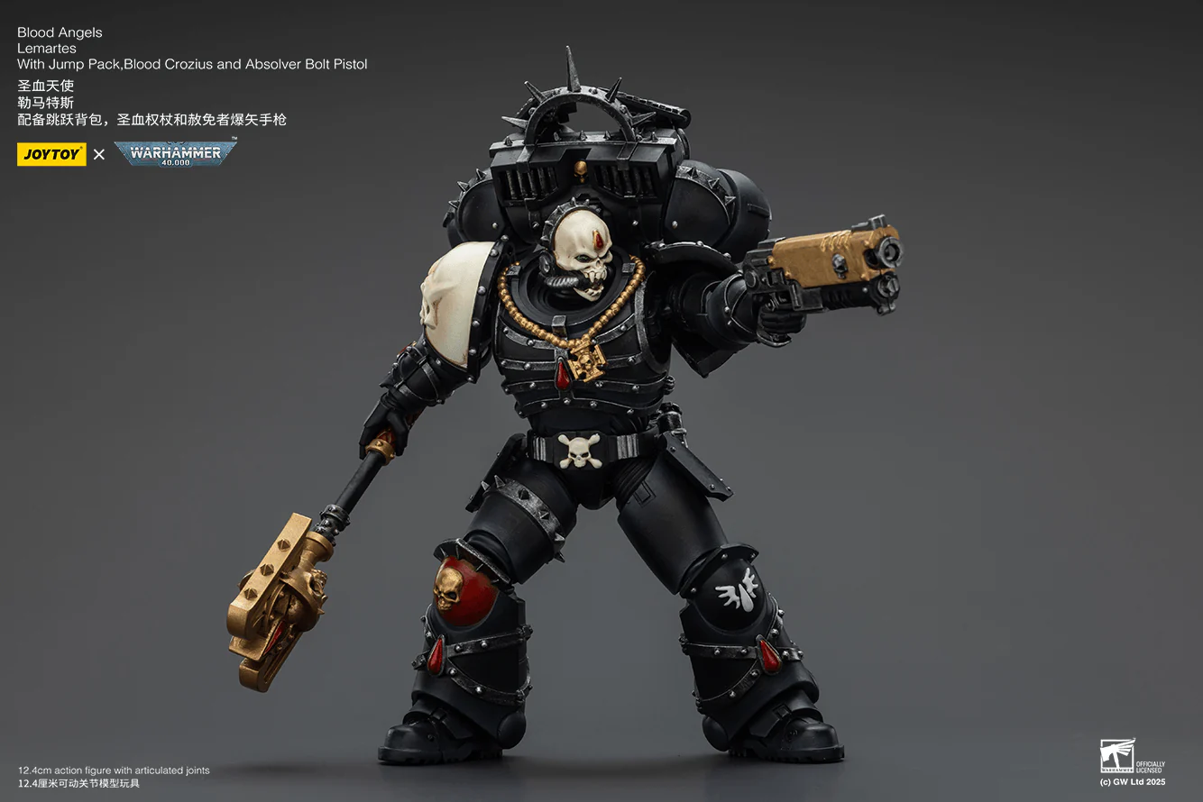 Blood Angels Lemartes With Jump Pack,Blood Crozius and Absolver Bolt Pistol - Image 6