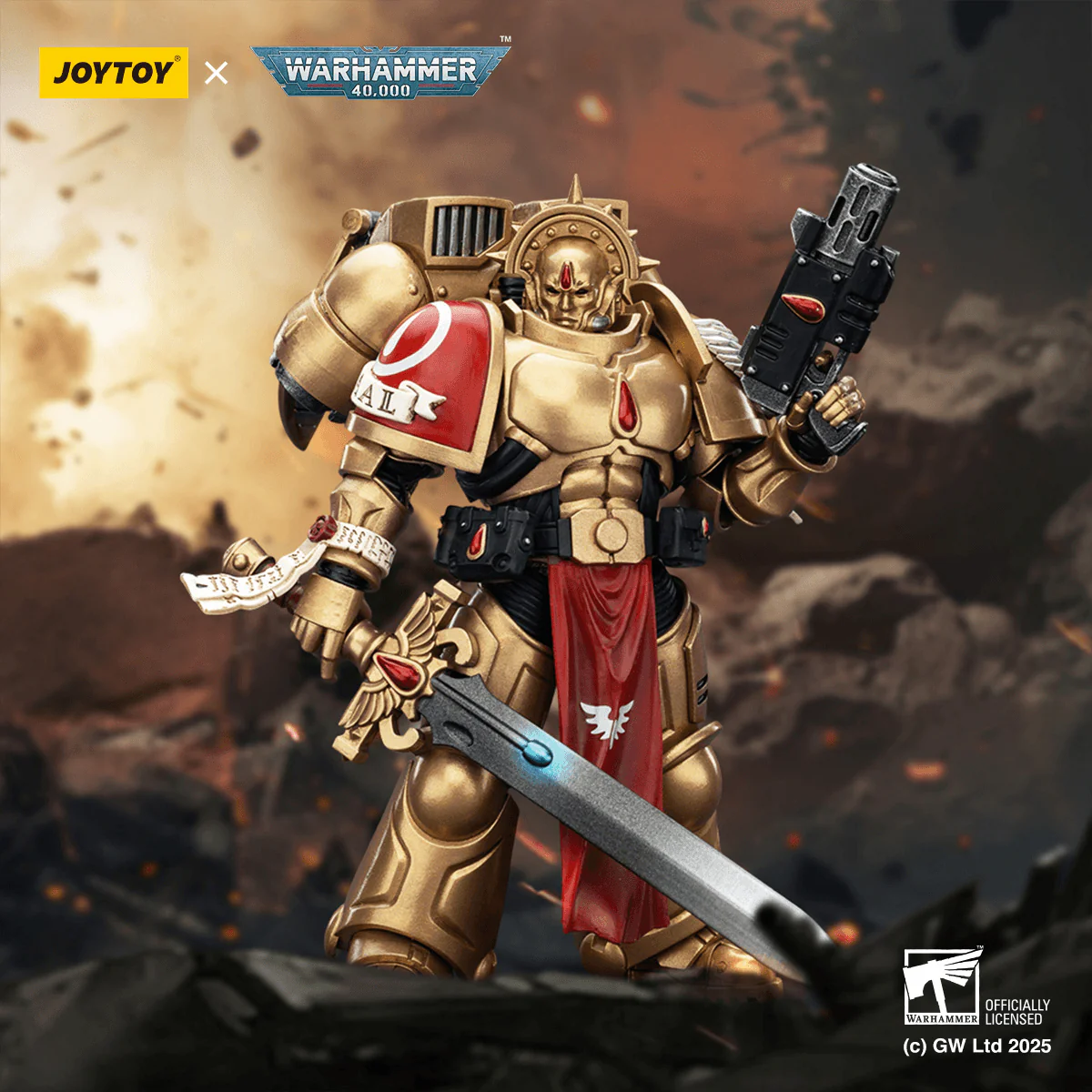 Blood Angels Sanguinary Guard 1 with Inferno Pistol and Encarmine Blade - Image 7
