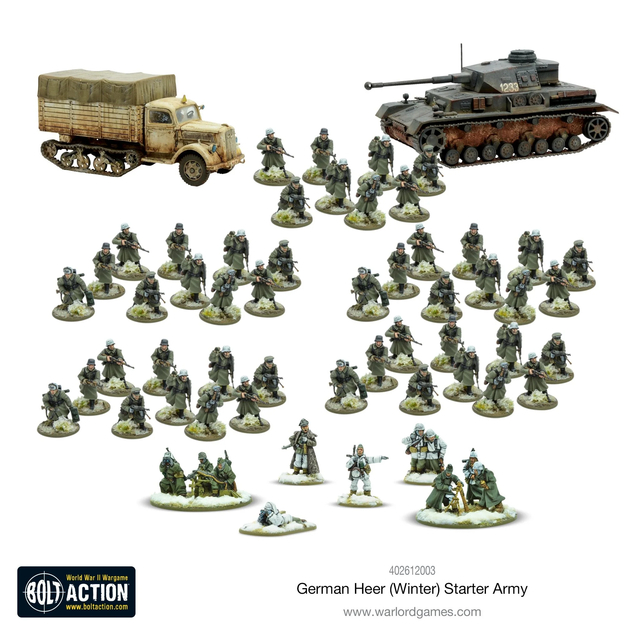 Bolt Action German Heer Winter Starter Army - Image 2