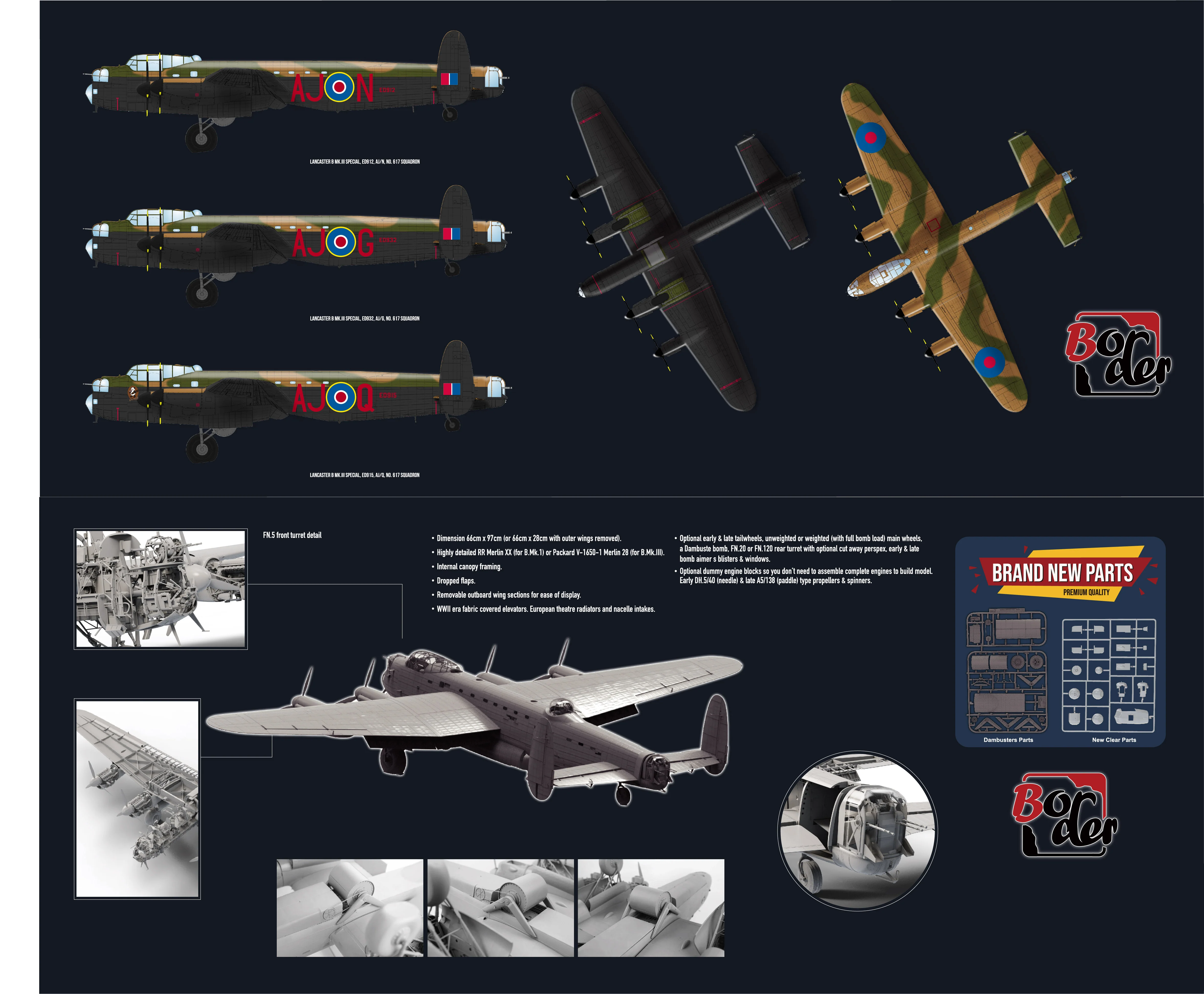 Border Model 1/32 Avro Lancaster B.Mk.III "Dambusters" - Image 2