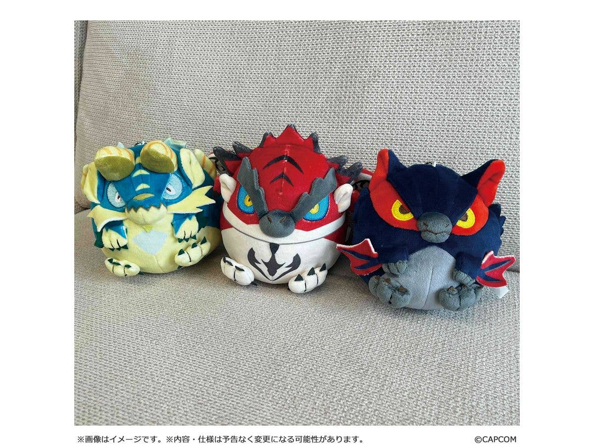 CAPCOM Monster Hunter Fluffy Eggshaped Plush Mini Rathalos - Image 4