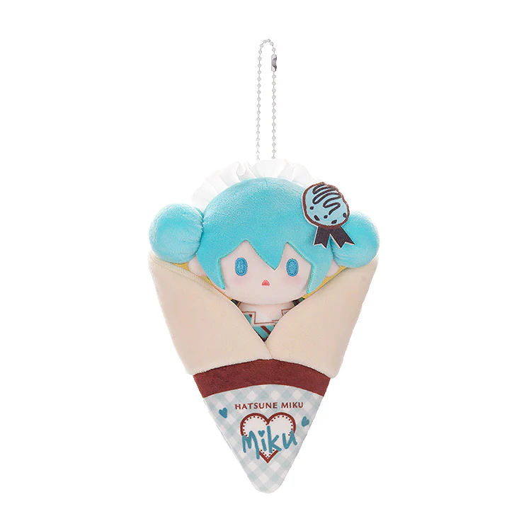 Character Vocal Series 01: Hatsune Miku Crêpe Mascot Keychain A - Image 2
