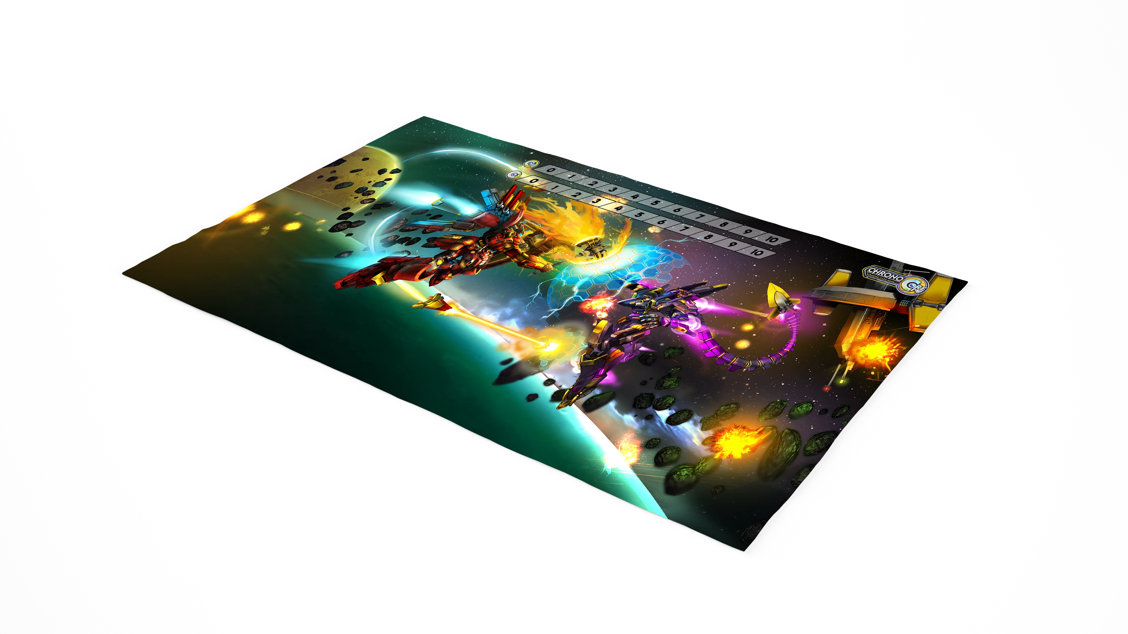 CHRONO CORE TCG PLAYMAT - BASILISK VS TIAMUT - Image 2