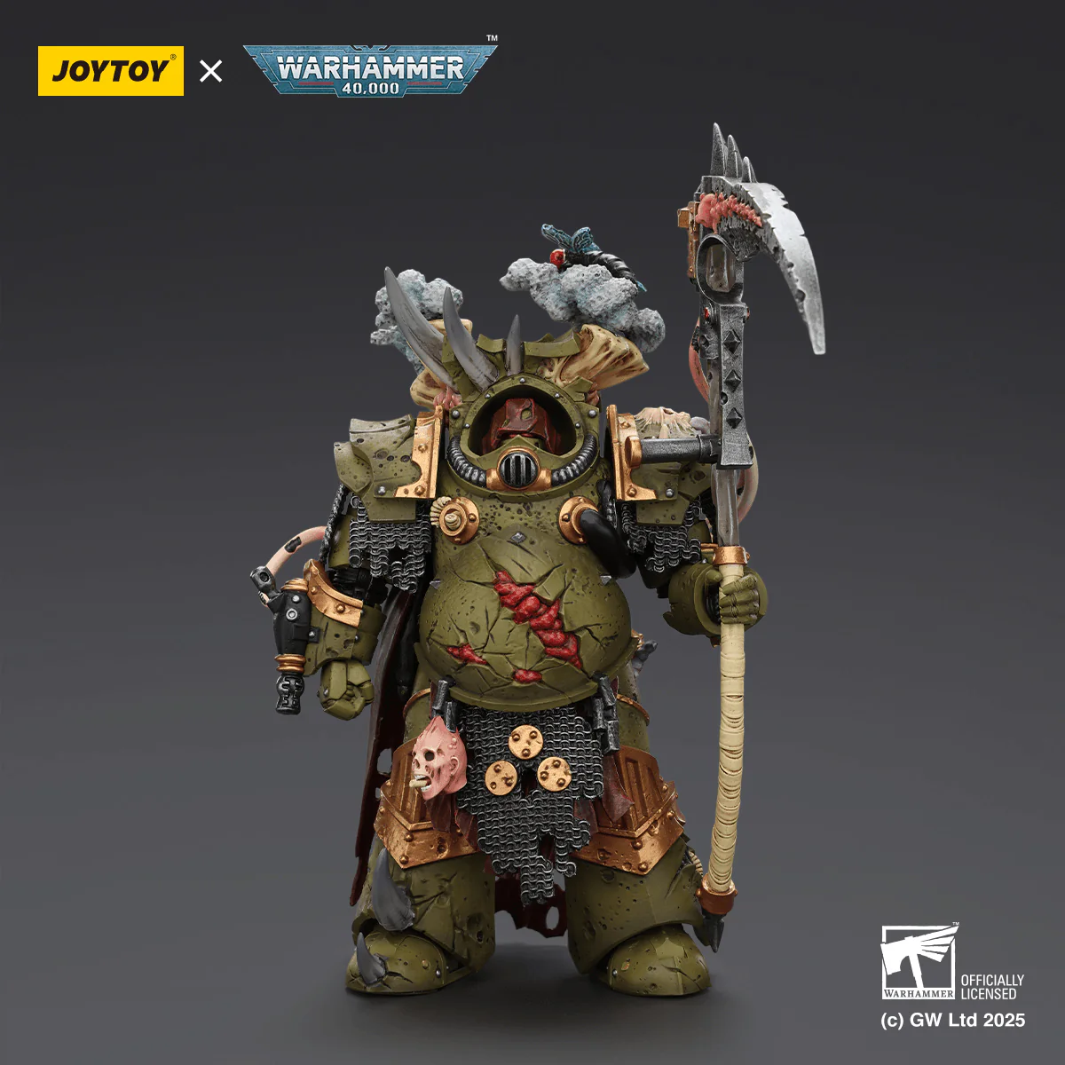 Death Guard Deathshroud Terminator 1 with Manreaper and Plaguespurter Gauntlet - Image 2
