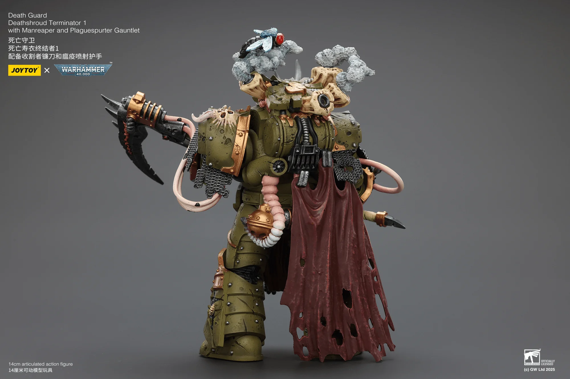 Death Guard Deathshroud Terminator 1 with Manreaper and Plaguespurter Gauntlet - Image 3