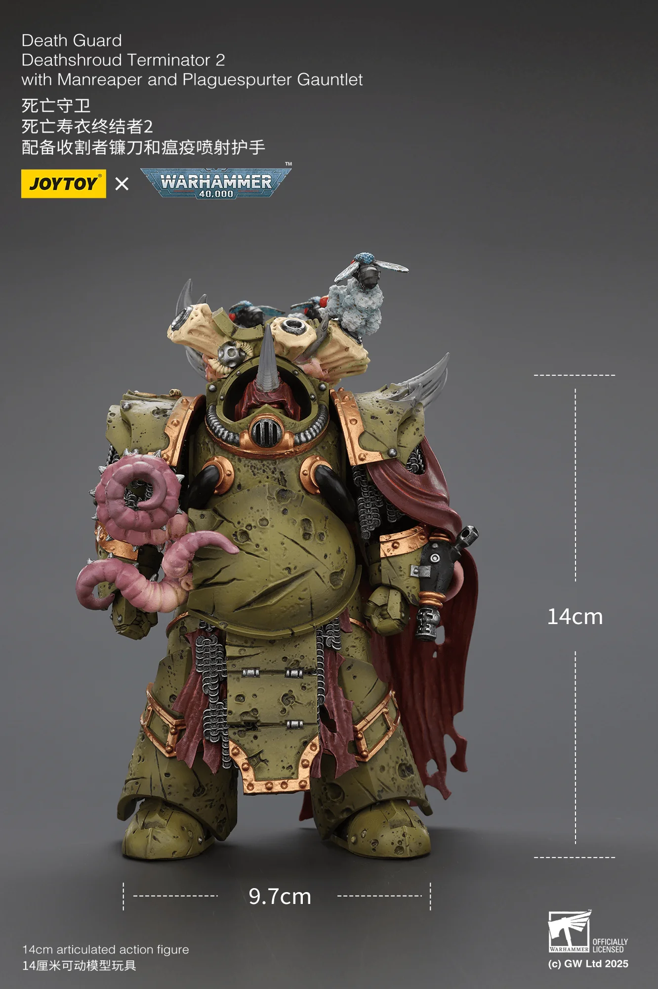 Death Guard Deathshroud Terminator 2 with Manreaper and Plaguespurter Gauntlet - Image 10