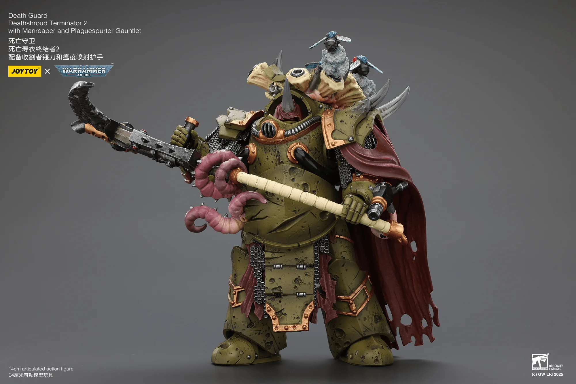 Death Guard Deathshroud Terminator 2 with Manreaper and Plaguespurter Gauntlet - Image 3