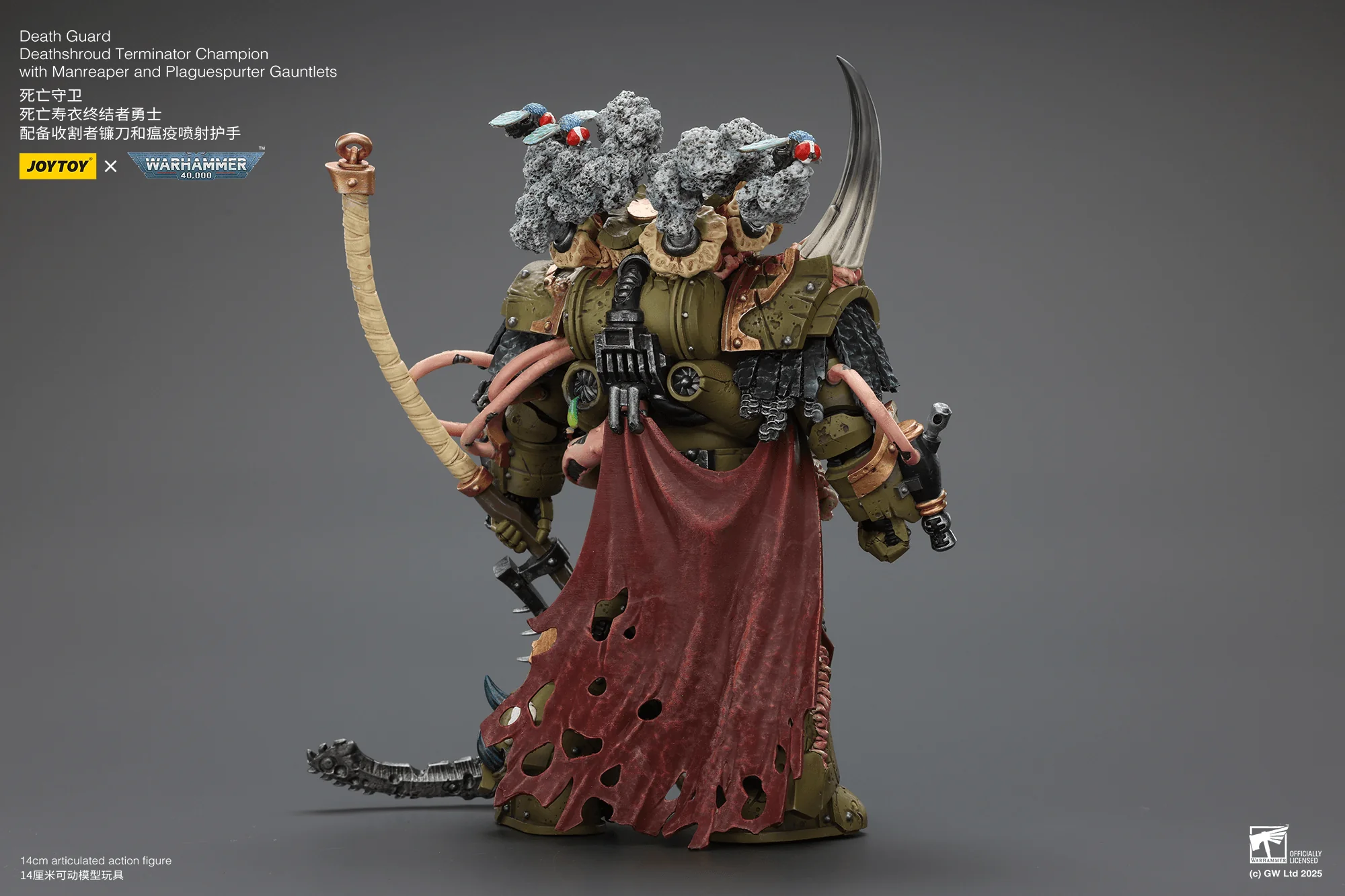 Death Guard Deathshroud Terminator Champion with Manreaper and Plaguespurter Gauntlets - Image 9