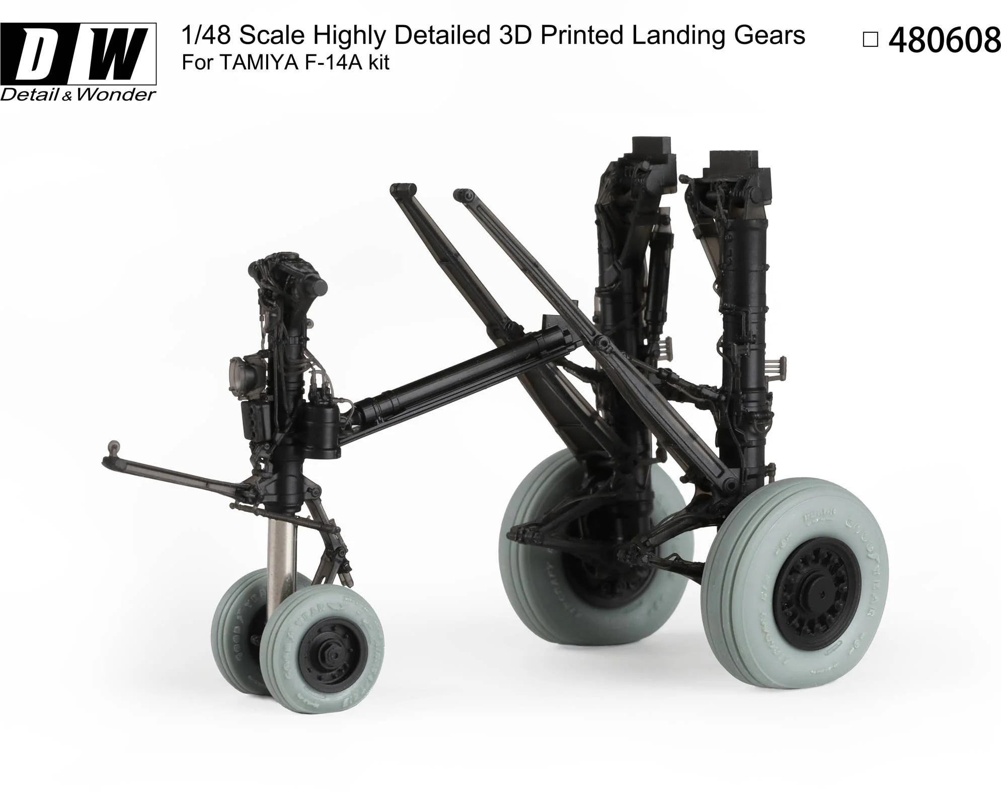 Detail & Wonder Studio 1/48 F-14A Landing Gear for TAMIYA Kit