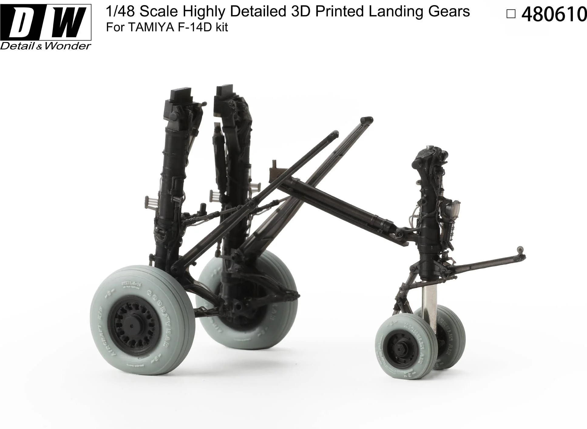 Detail & Wonder Studio 1/48 F-14D Landing Gear for TAMIYA Kit